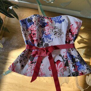 WHBM Hydranga Halter Top